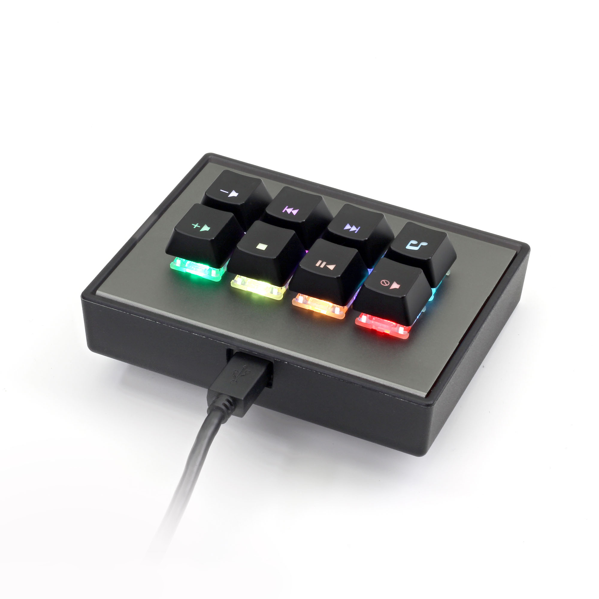 MAX FALCON-8 RGB Custom Programmable Mini Macropad Mechanical Keyboard  (Assembled)