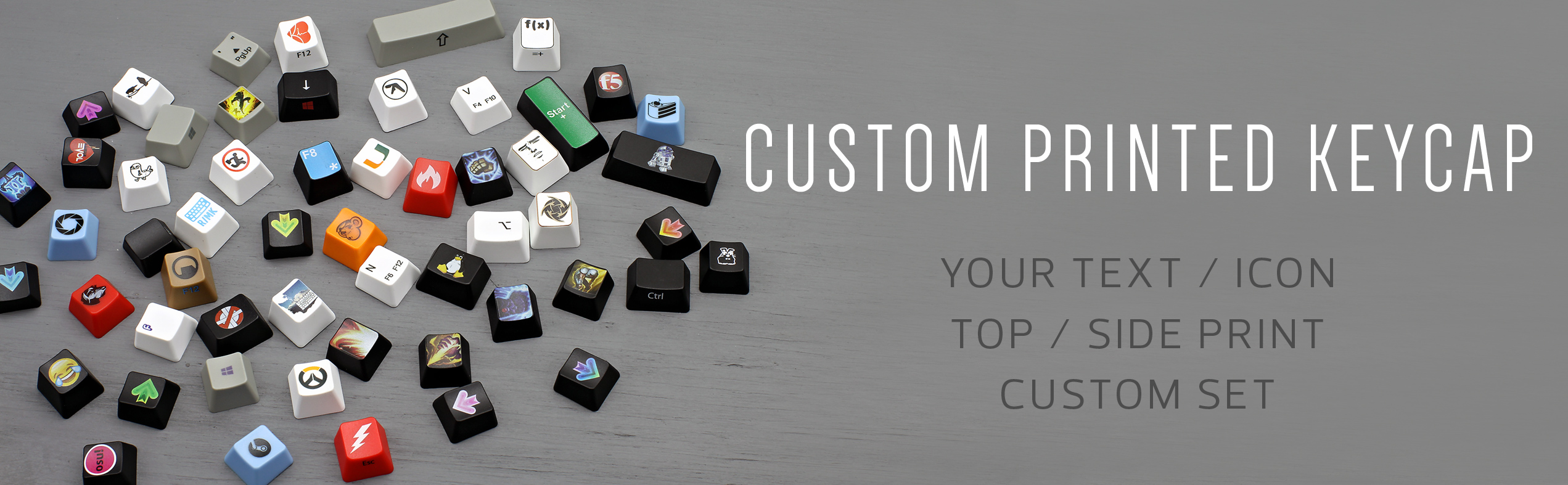 Max Keyboard Custom Color Printed Keycap