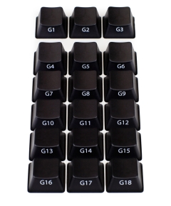 MAX KEYBOARD Cosrsair K95 18 MACRO G-KEYS with FRONT SIDE PRINT