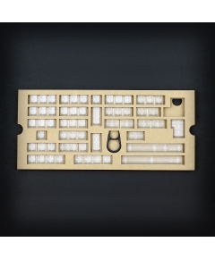 Max Universal Cherry MX Clear Translucent Full Keycap Set (Blank)