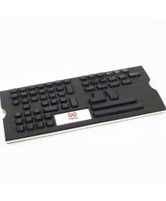 Max Keyboard Universal Cherry MX Translucent Clear Black Full Blank Keycap Set (No Print)