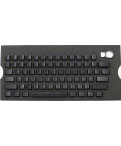 Max Keyboard Universal Cherry MX Translucent Clear Black Full Blank Keycap Set (No Print)