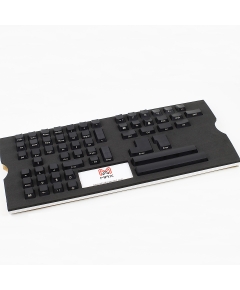Max Universal Cherry MX Translucent Clear Black Full Keycap Set (Front Side Print)