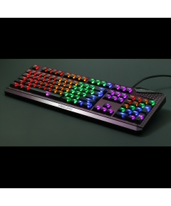 AN EXAMPLE: Max Keyboard Universal Cherry MX Translucent Clear Black Full Keycap Set (Top Print)