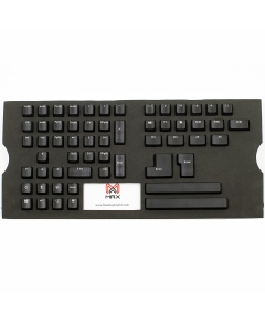 Max Universal Cherry MX Translucent Clear Black Full Keycap Set (Top Print)