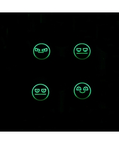 Max Keyboard R4 / B profile row 1x1 Cherry MX "Unamused face" Custom Backlight Keycap Set