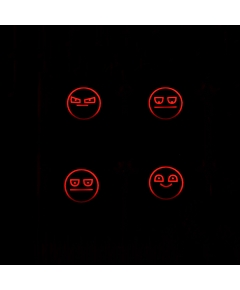 Max Keyboard R4 / B profile row 1x1 Cherry MX "Unamused face" Custom Backlight Keycap Set