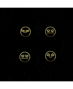 Max Keyboard R4 / B profile row 1x1 Cherry MX "Unamused face" Custom Backlight Keycap Set