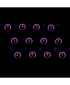 Max Keyboard R4 / E profile row 1x1 Cherry MX "Clock" Custom Backlight Keycap Set