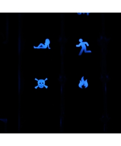 Msx Keyboard R4 / E profile row 1x1 Cherry MX Custom Backlight Keycap Set