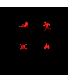 Msx Keyboard R4 / E profile row 1x1 Cherry MX Custom Backlight Keycap Set