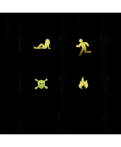 Msx Keyboard R4 / E profile row 1x1 Cherry MX Custom Backlight Keycap Set