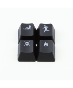 Msx Keyboard R4 / E profile row 1x1 Cherry MX Custom Backlight Keycap Set
