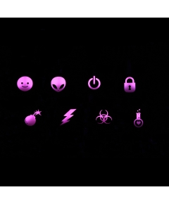 Max Keyboard R4 1x1 Cherry MX Custom Backlight Keycap Set 2