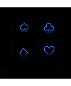 Max Keyboard R4 / B profile row 1x1 Cherry MX Poker "Cards Symbols" Custom Backlight Keycap Set
