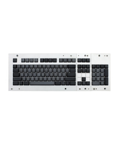 MAX ANSI Bi-Color Gray/Black PBT 104-key Cherry MX Keycap Set with 6.0x spacebar bottom row