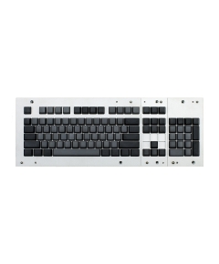 MAX ANSI Bi-Color Gray/Black PBT 104-key Cherry MX Keycap Set with 6.25x spacebar bottom row