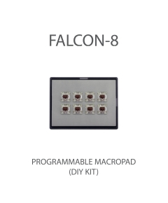 MAX FALCON-8 RGB Programmable mini macropad mechanical keyboard (DIY KIT)