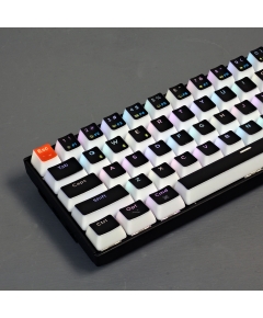 Keychron K6 Custom Black Pudding Keycap Set