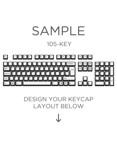 MAX Keyboard ISO Custom White Translucent Top Print Backlight Keycap Set