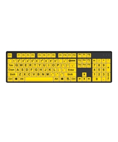 Nighthawk Z Yellow Large Print Mechanical Keyboard
