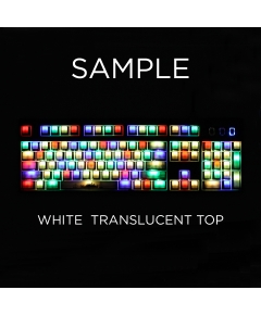 MAX Keyboard ANSI Custom White Translucent Top Backlight Keycap Set