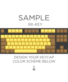 Max Keyboard ISO 87-Key Layout Custom Color Cherry MX Full Replacement Keycap Set (Front Side Print)