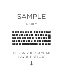 AN EXAMPLE: Max Keyboard ISO 62-Key Layout Custom Backlight Keycap Set