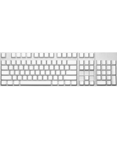 Max Keyboard ANSI 104-Key Cherry MX Blank Keycaps (White Color with 6.25x Unit Spacebar)