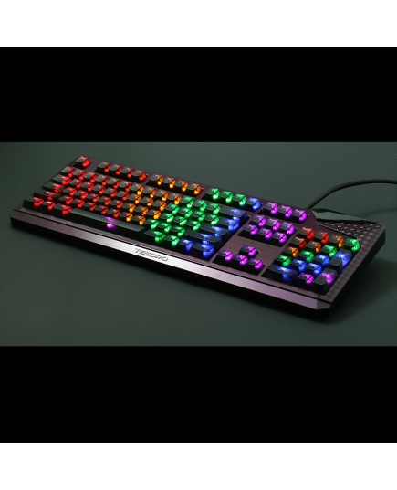AN EXAMPLE: Max Keyboard Universal Cherry MX Translucent Clear Black Full Keycap Set (Top Print)