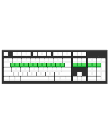 Max Keyboard Row 3, Size 1x1 Cherry MX Keycap.