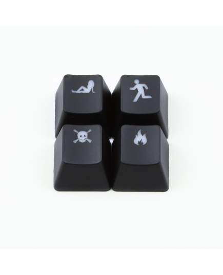 Msx Keyboard R4 / E profile row 1x1 Cherry MX Custom Backlight Keycap Set
