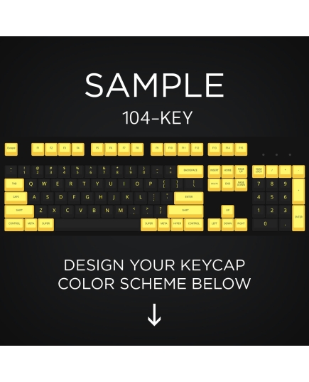 AN EXAMPLE: Max Keyboard 104-Key Layout Custom Color Cherry MX Full Replacement Keycap Set