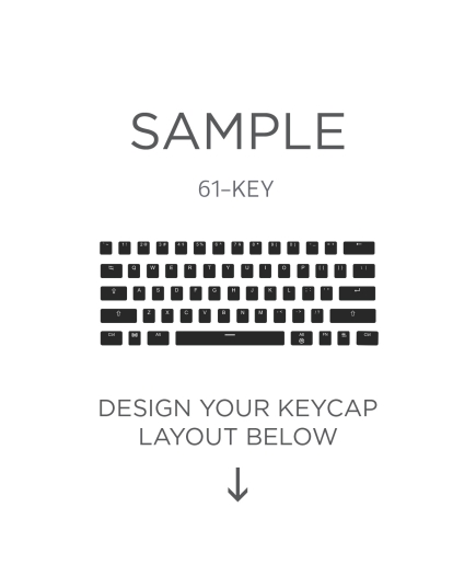 AN EXAMPLE: Max Keyboard ANSI 61-Key Layout Custom Backlight Keycap Set