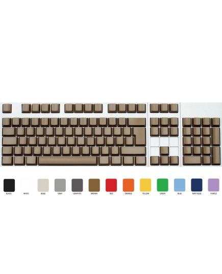 Max Keyboard ISO 105 Key Cherry MX Blank Keycaps (Light Brown Color with 6.25x Unit Spacebar)