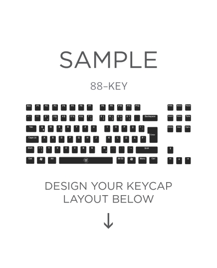 AN EXAMPLE: Max Keyboard ISO 88-Key Layout Custom Backlight Keycap Set