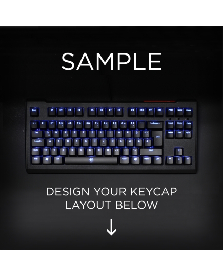 AN EXAMPLE: Max Keyboard ISO Layout Custom Backlight Keycap Set