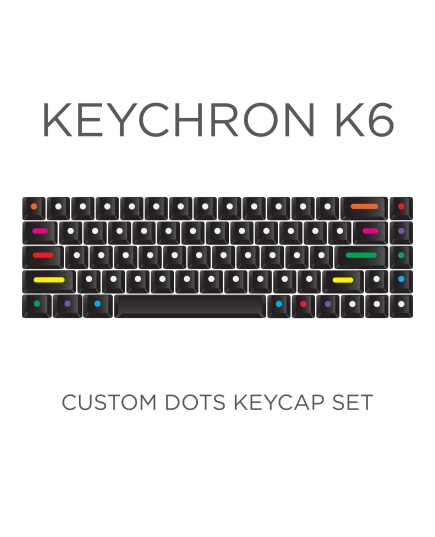 Keychron K6 Custom DOTS Keycap Set