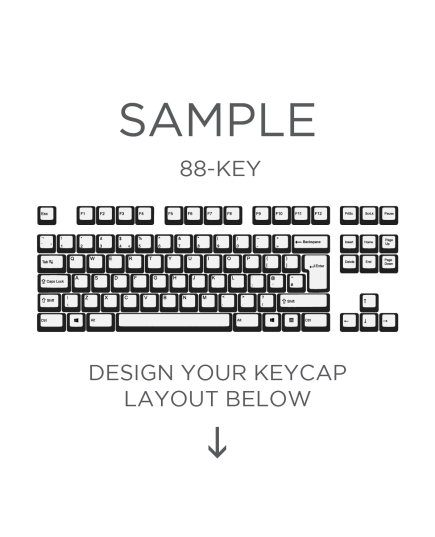 AN EXAMPLE: Max Keyboard ISO Custom White Translucent Top Backlight Keycap Set (TOP PRINT)