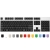 Max Keyboard ANSI 104-Key Cherry MX Blank Keycaps (Black Color with 6.25x Unit Spacebar)