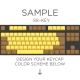 Max Keyboard ISO 87-Key Layout Custom Color Cherry MX Full Replacement Keycap Set (Front Side Print)