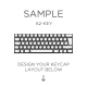 AN EXAMPLE: MAX Keyboard Custom White Translucent Side Print Backlight Keycap Set (60%)