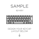 AN EXAMPLE: Max Keyboard ISO Custom White Translucent Top Backlight Keycap Set (TOP PRINT)